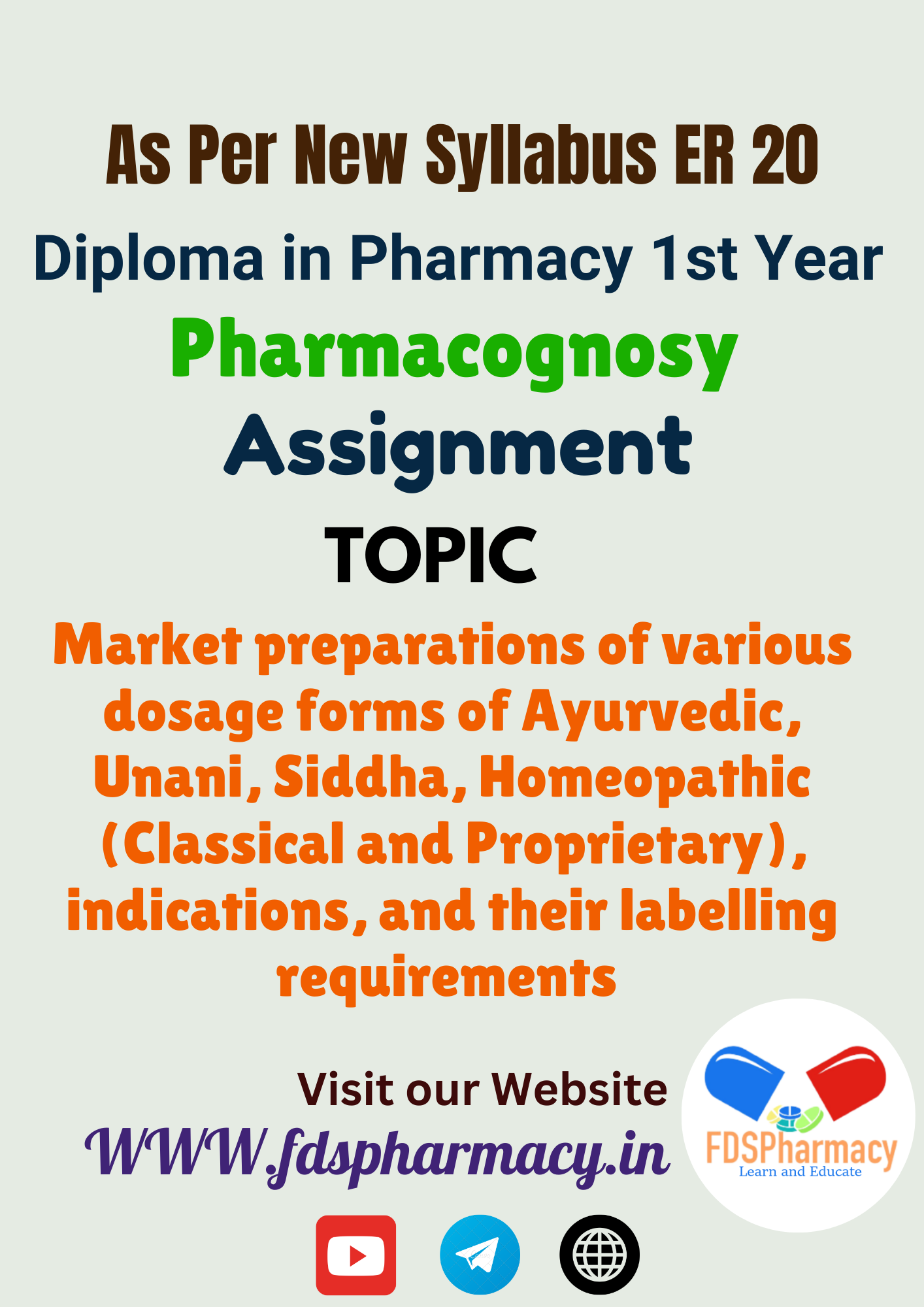 Market preparations of various dosage forms of Ayurvedic, Unani, Siddha, Homeopathic (Classical and Proprietary), indications, and their labelling requirements Assignment