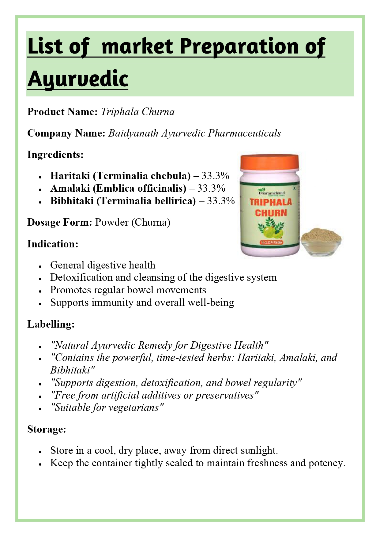 Market preparations of various dosage forms of Ayurvedic, Unani, Siddha, Homeopathic (Classical and Proprietary), indications, and their labelling requirements Assignment - Image 6