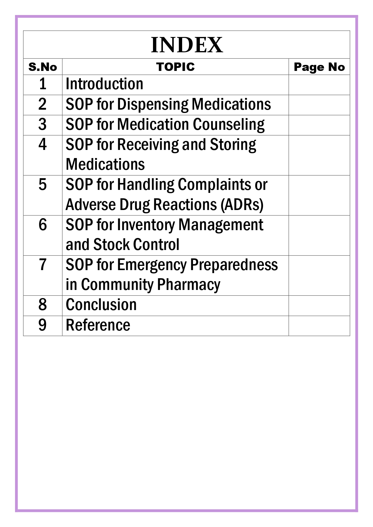 SOPs for various activities in Community Pharmacy (as discussed in Theory and Practical) Assignment - Image 4