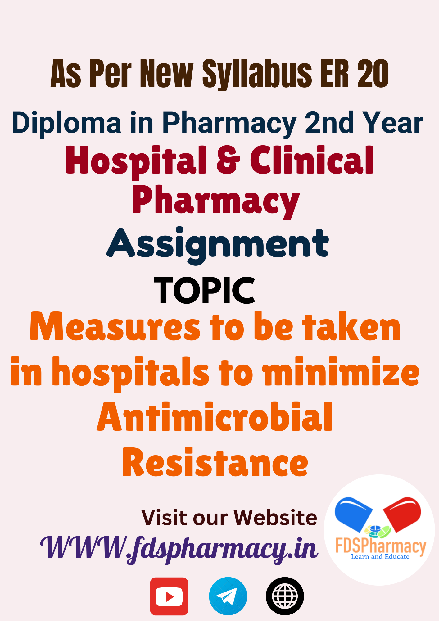 Measures to be taken in hospitals to minimize Antimicrobial Resistance Assignment