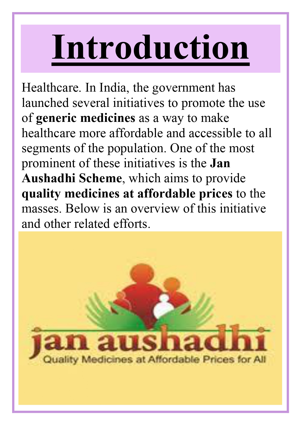 Jan Aushadhi and other Generic Medicine initiatives in India Assignment - Image 5