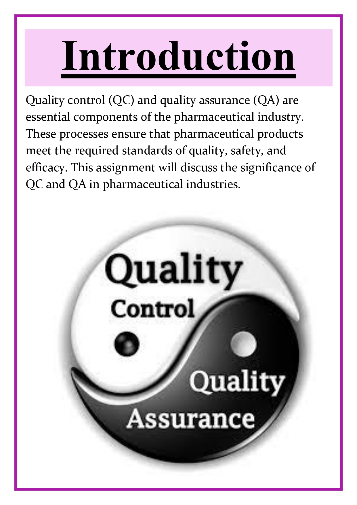 Significance of quality control and quality assurance in pharmaceutical industries Assignment - Image 6