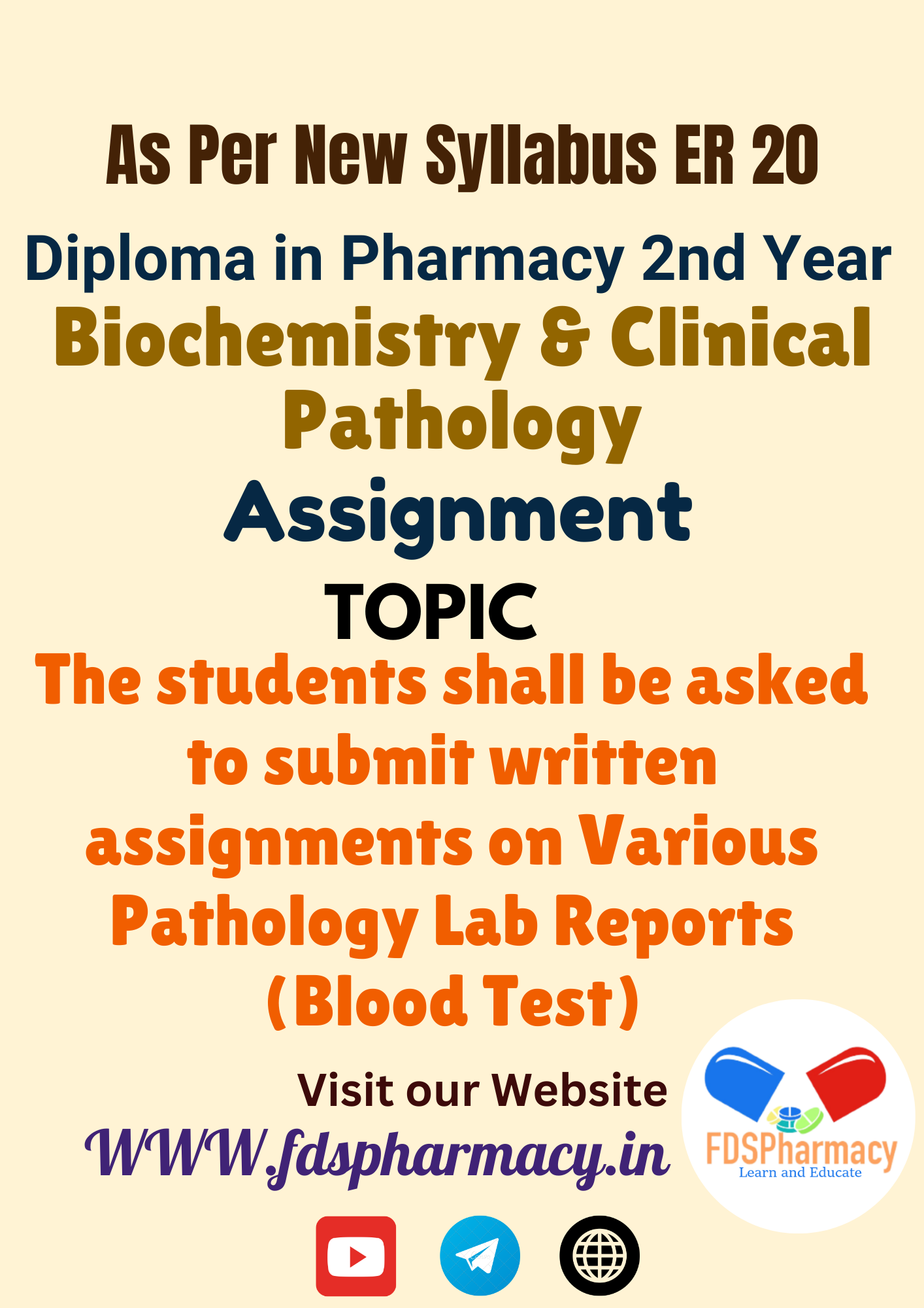 The students shall be asked to submit written assignments on Various Pathology Lab Reports (Blood Test) Assignment