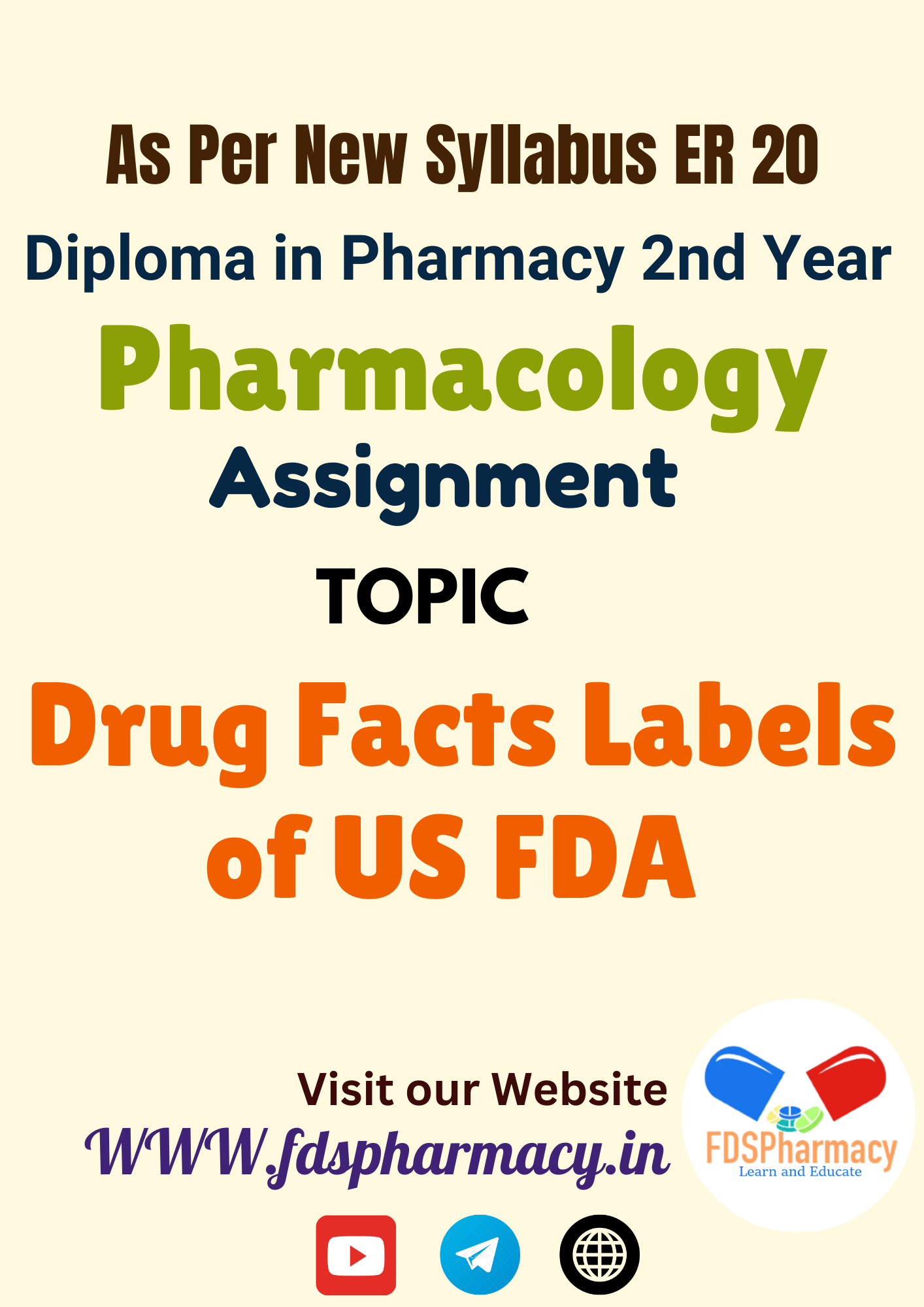 Drug Facts Labels of US FDA Assignment