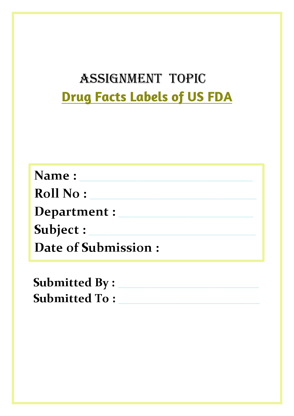 Drug Facts Labels of US FDA Assignment - Image 3