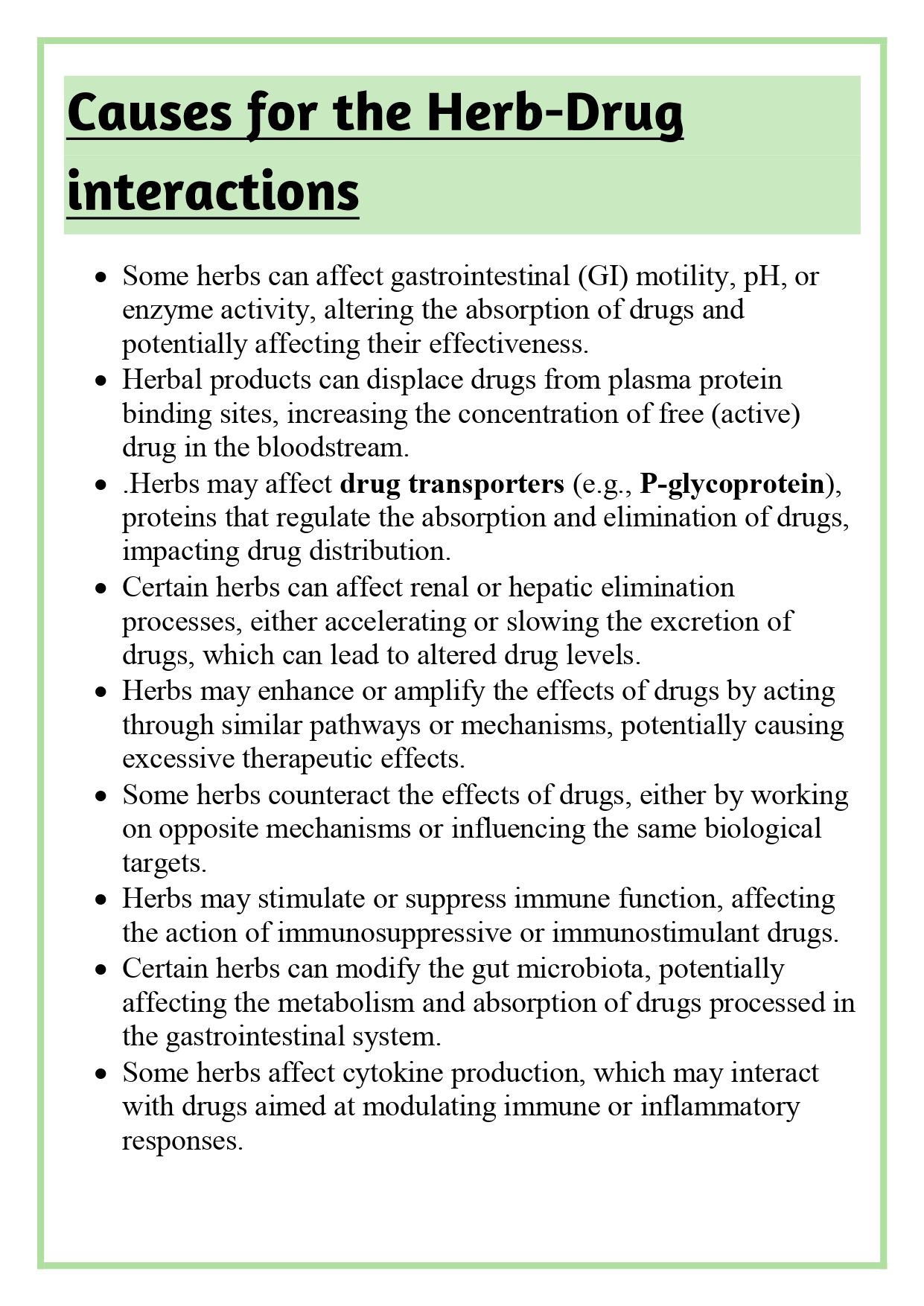 Herb-Drug interactions documented in the literature and their clinical significances Assignment - Image 6