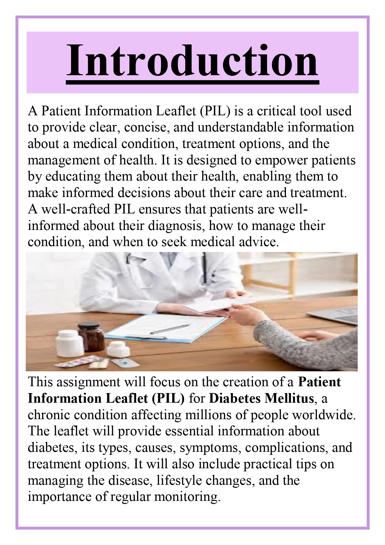 Patient Information Leaflet for a given chronic disease / disorder Assignment - Image 5