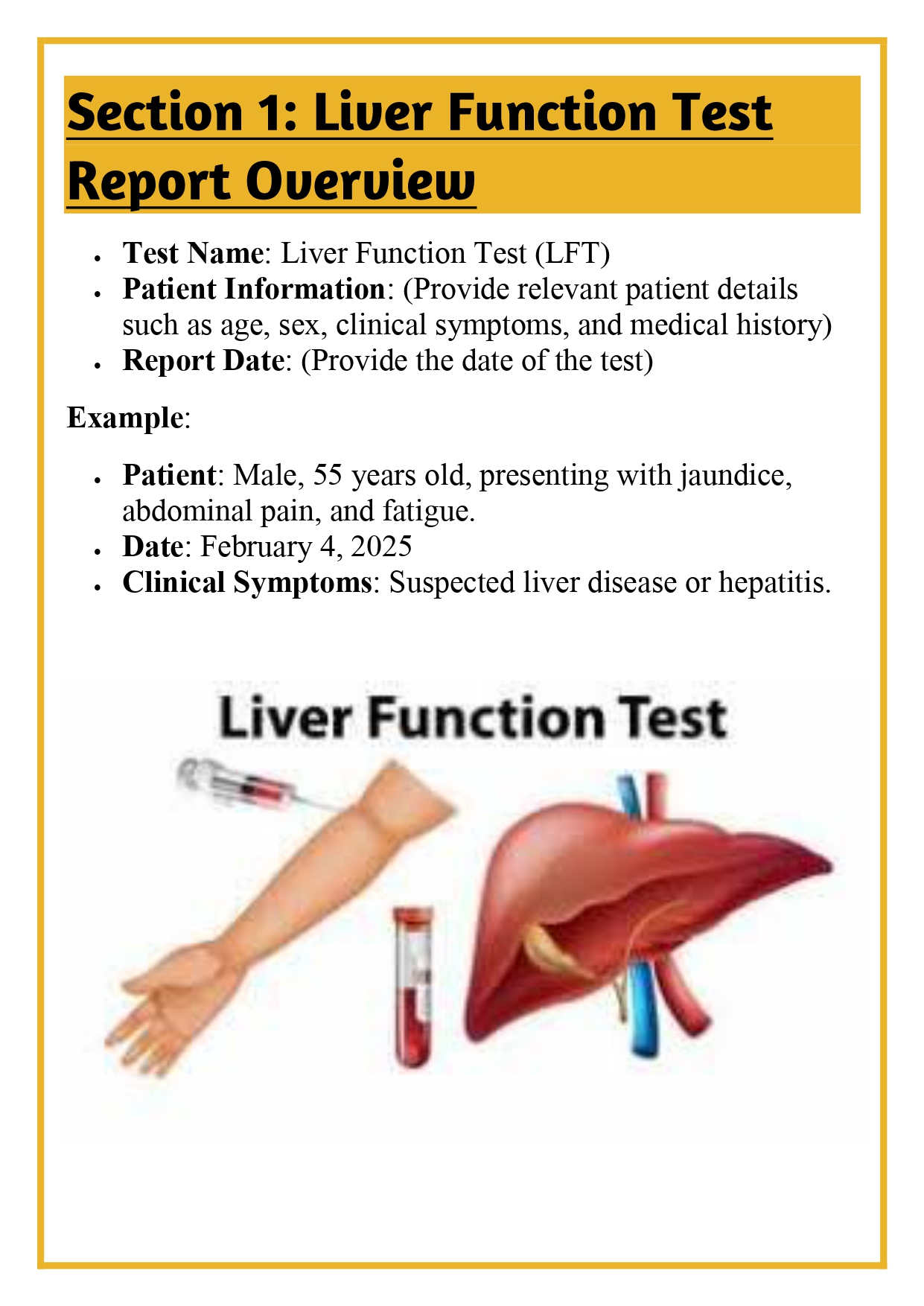 The students shall be asked to submit written assignments on Various Pathology Lab Reports (Liver Function Test (LFT)) Assignment - Image 6