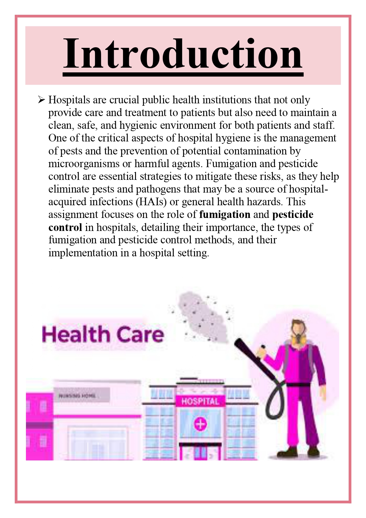 Fumigation and pesticide control in hospitals Assignment - Image 5