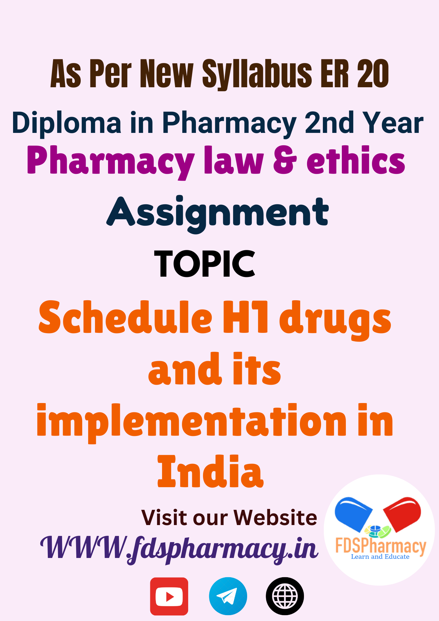 Schedule H1 drugs and its implementation in India Assignment