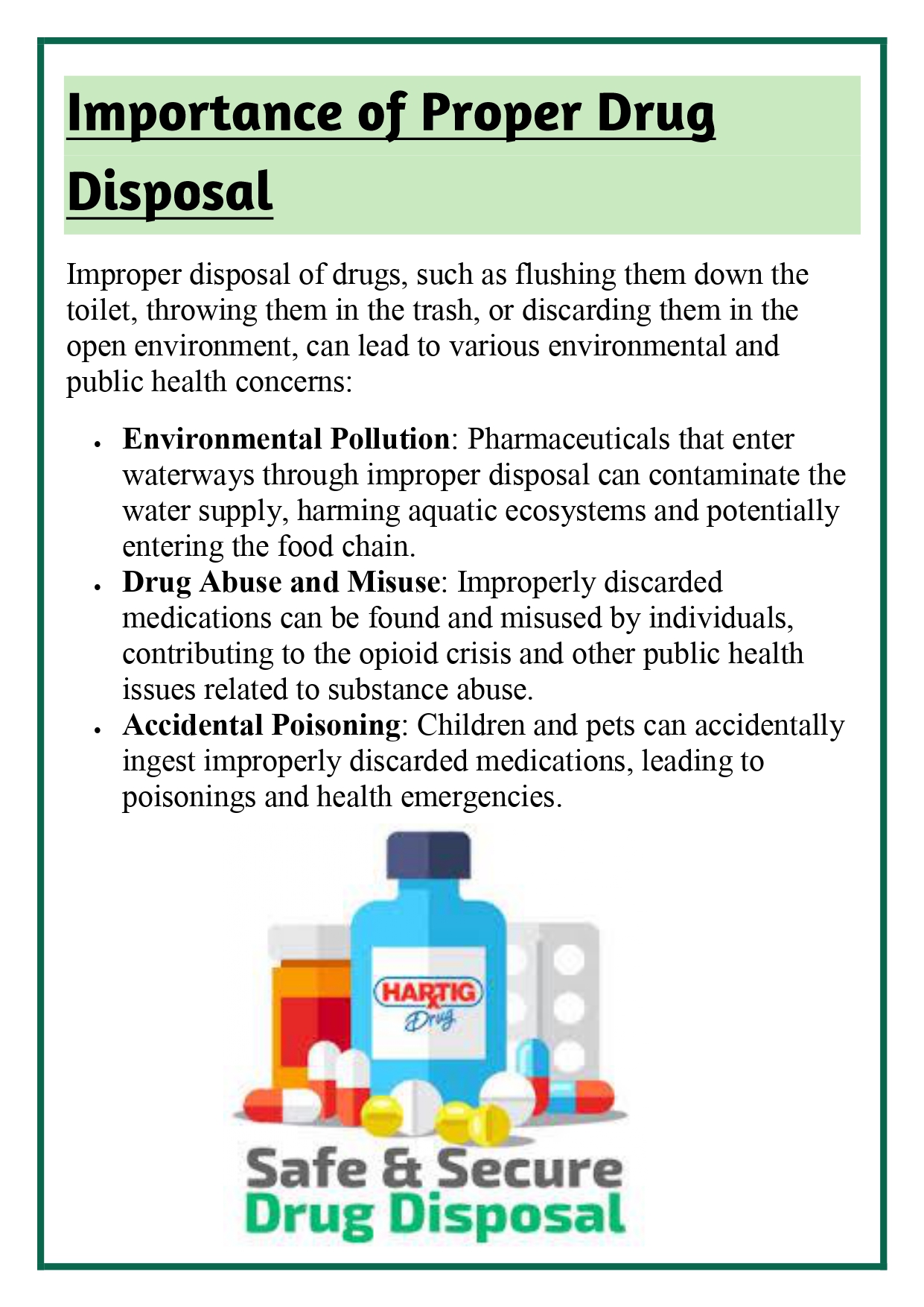 Drug disposal systems in the country, at industry level and citizen level Assignment - Image 6