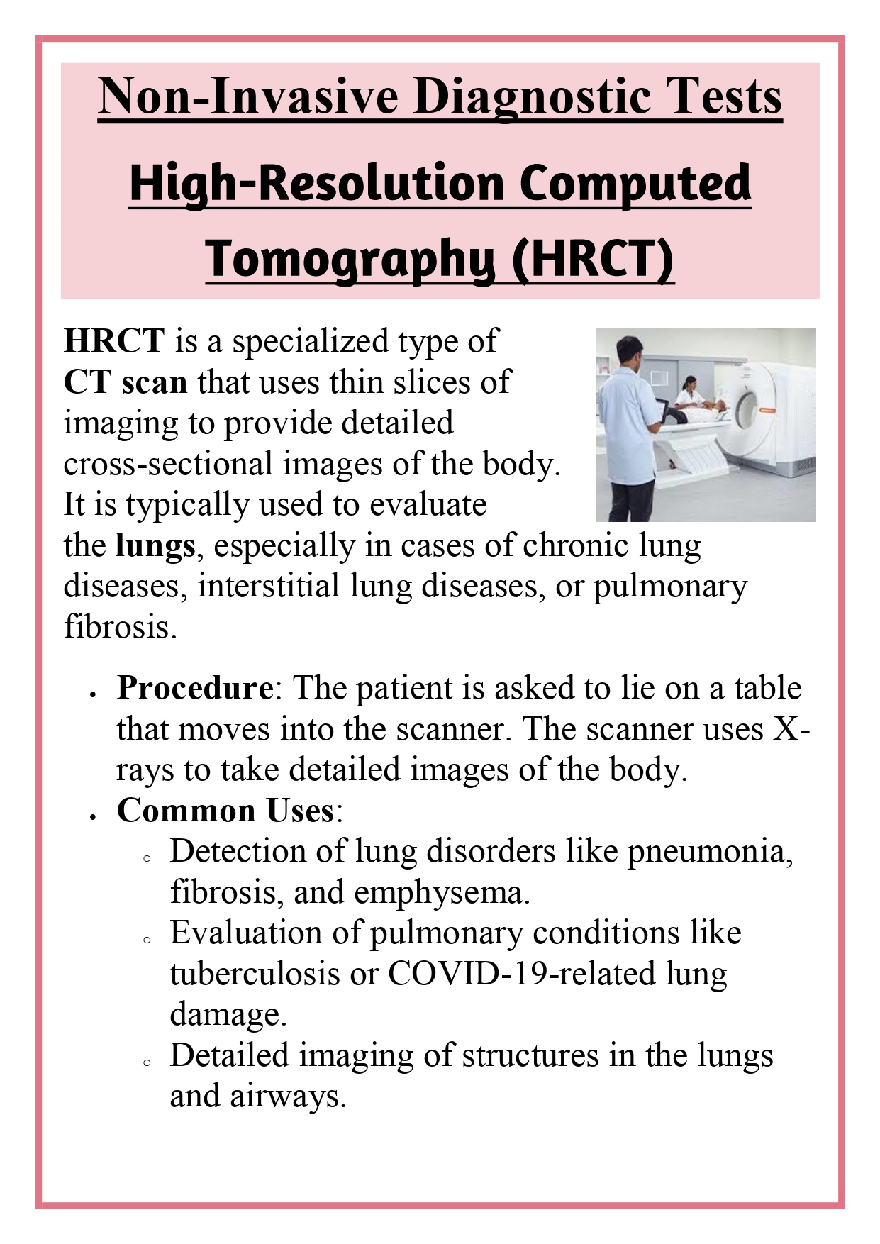 Invasive and Non-invasive diagnostic tests - HRCT, MRI, Sonography, 2D ECHO, X-rays, Mammography, ECG, EMG, EEG Assignment - Image 6