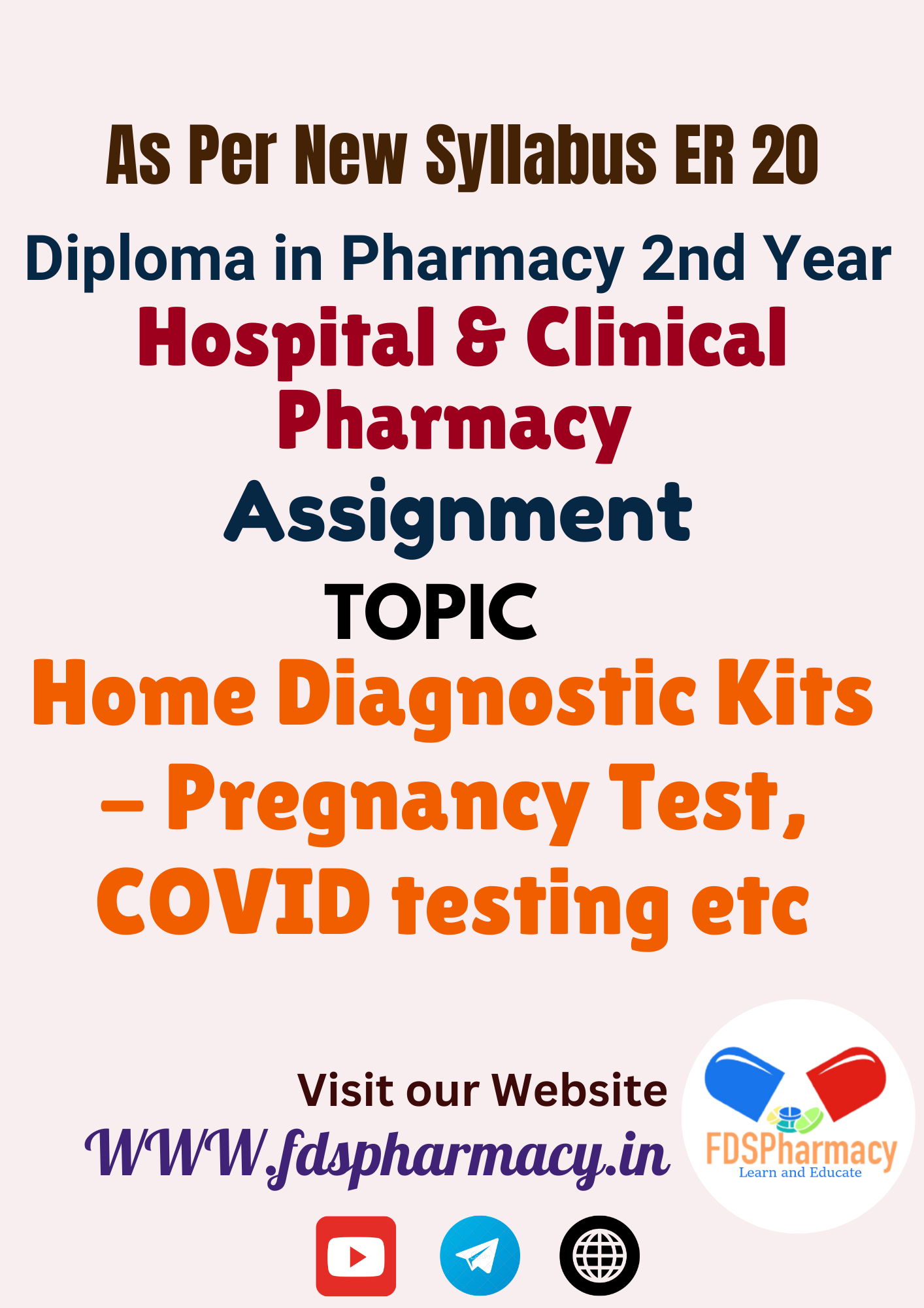 Home Diagnostic Kits - Pregnancy Test, COVID testing etc Assignment