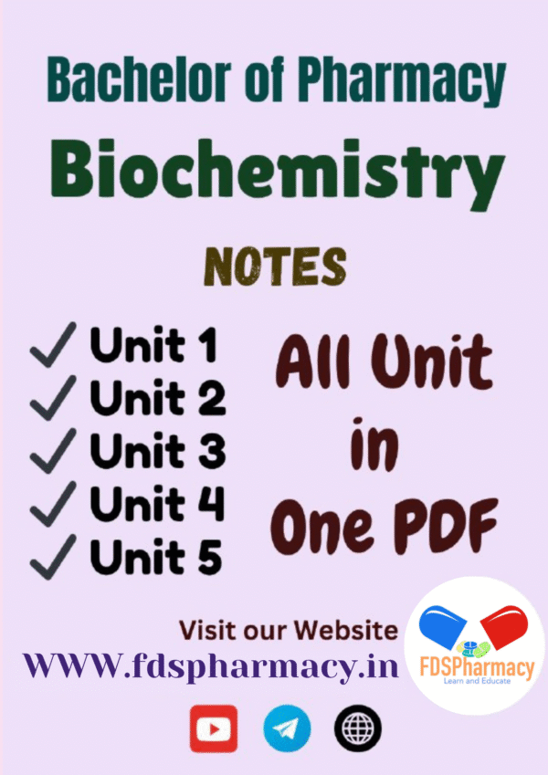 Biochemistry All Unit Notes
