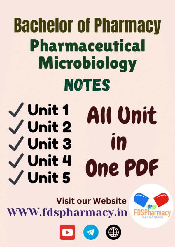 Pharmaceutical Microbiology All Unit Notes