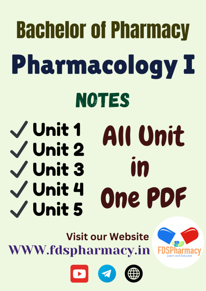Pharmacology - I All Unit Notes