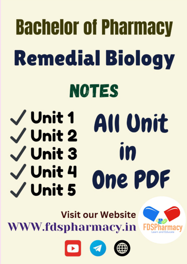 Remedial Biology All Unit Notes