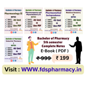B.Pharmacy 5th Semester Notes