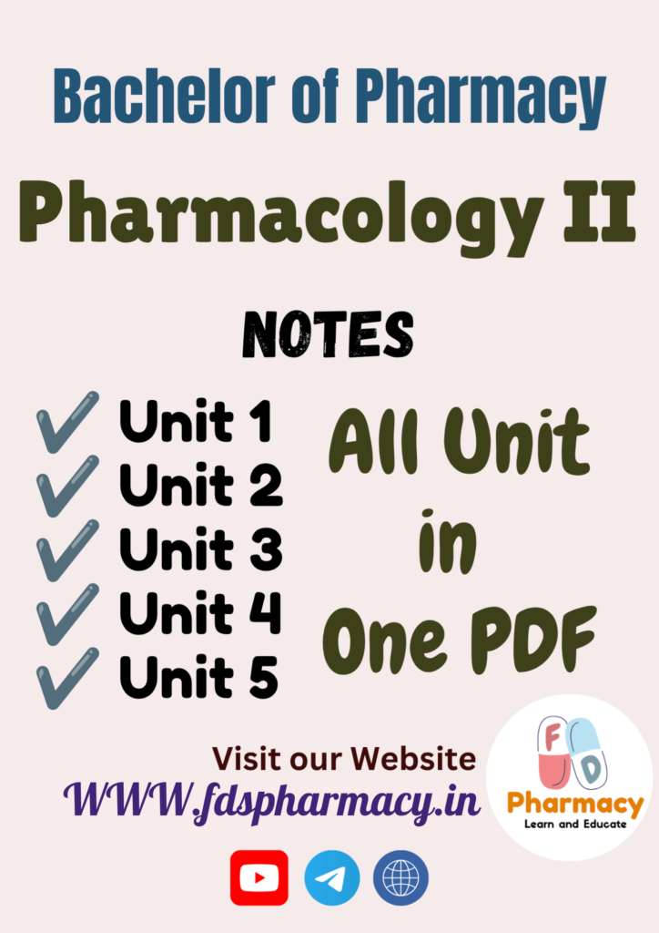 Pharmacology - II All Unit Notes