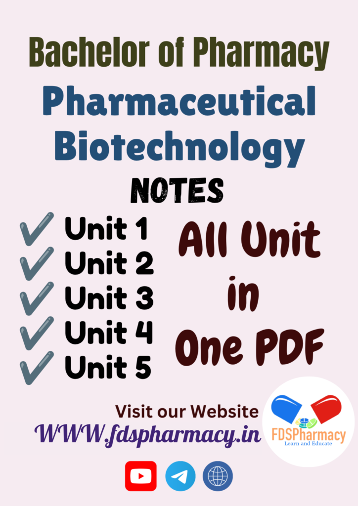 Pharmaceutical Biotechnology All Unit Notes