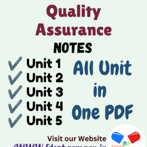Pharmaceutical Quality Assurance All Unit Notes